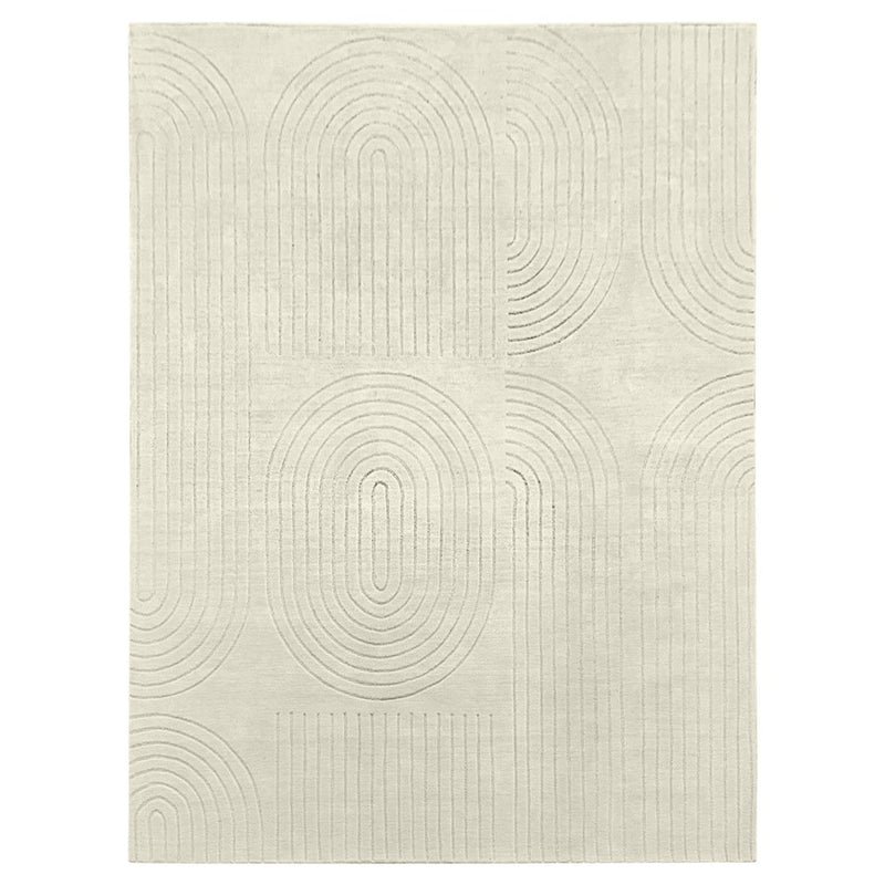 Lavin Rugs N6003 Kirti 2' x 3' Geometric Rug, Ivory/White/Ivory - N6003-0203