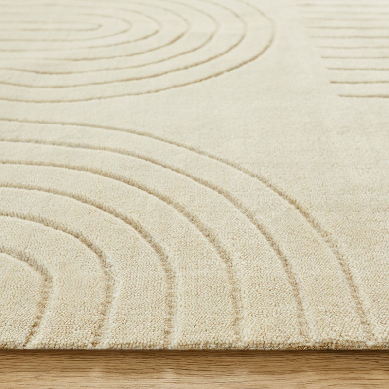 Lavin Rugs N6003 Kirti 2' x 3' Geometric Rug, Ivory/White/Ivory