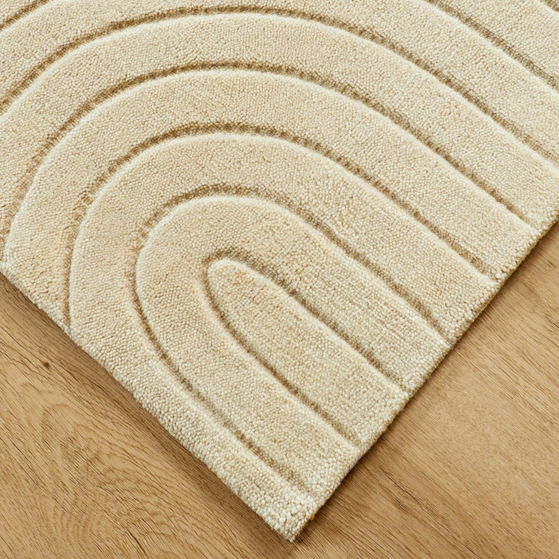 Lavin Rugs N6003 Kirti 2' x 3' Geometric Rug, Ivory/White/Ivory