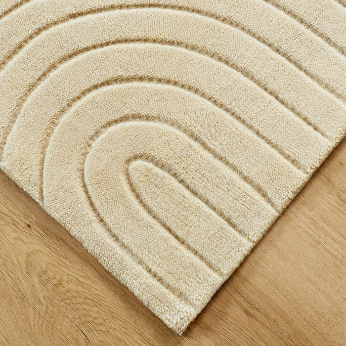 Lavin Rugs N6003 Kirti 5'3" x 7'6" Geometric Rug, Ivory/White/Ivory