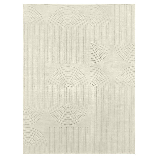 Lavin Rugs N6003 Kirti 6'7" x 9'6" Geometric Rug, Ivory/White/Ivory - N6003-0609