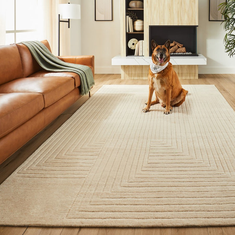 Lavin Rugs N6005 Kirti 2' x 3' Geometric Rug, Light Beige/Neutral