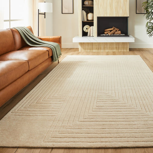 Lavin Rugs N6005 Kirti 5'3" x 7'6" Geo Rug, L.Beige/Neutral