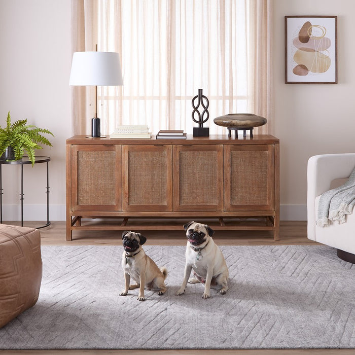 Lavin Rugs N6006 Pari 9'10" x 13'2" Chevron Rug, Camel/Neutral