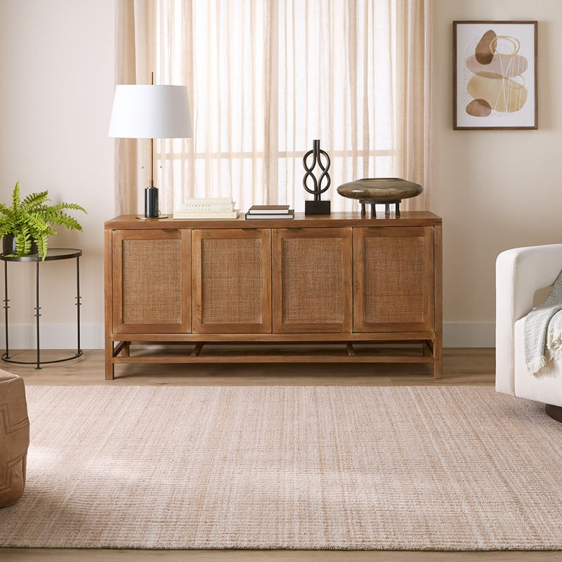 Lavin Rugs N6007 Pari 2' x 3' Stripe Rug, Cooper/Neutral