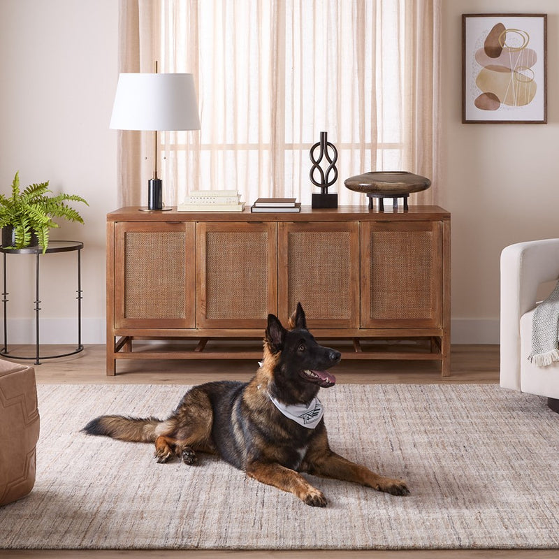 Lavin Rugs N6008 Pari 2' x 3' Stripe Rug, Light Cooper/Neutral