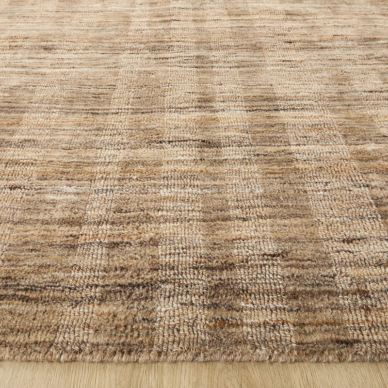 Lavin Rugs N6009 Pari 2' x 3' Stripe Rug, Dark Cooper/Neutral