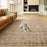 Lavin Rugs N6009 Pari 6'7" x 9'6" Stripe Rug, Dark Cooper/Neutral