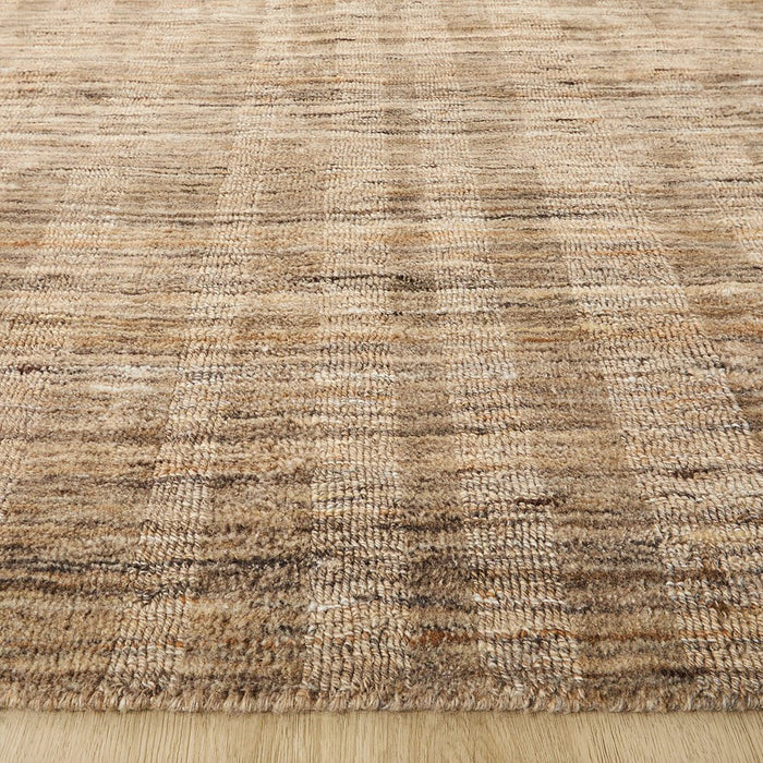 Lavin Rugs N6009 Pari 9'10" x 13'2" Stripe Rug, Dark Cooper/Neutral