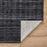 Lavin Rugs N6010 Pari 2' x 3' Stripe Rug, Charcoal/Dark Grey