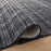 Lavin Rugs N6010 Pari 5'3" x 7'6" Stripe Rug, Charcoal/Dark Grey