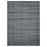 Lavin Rugs N6010 Pari 6'7" x 9'6" Stripe Rug, Charcoal/Dark Grey - N6010-0609