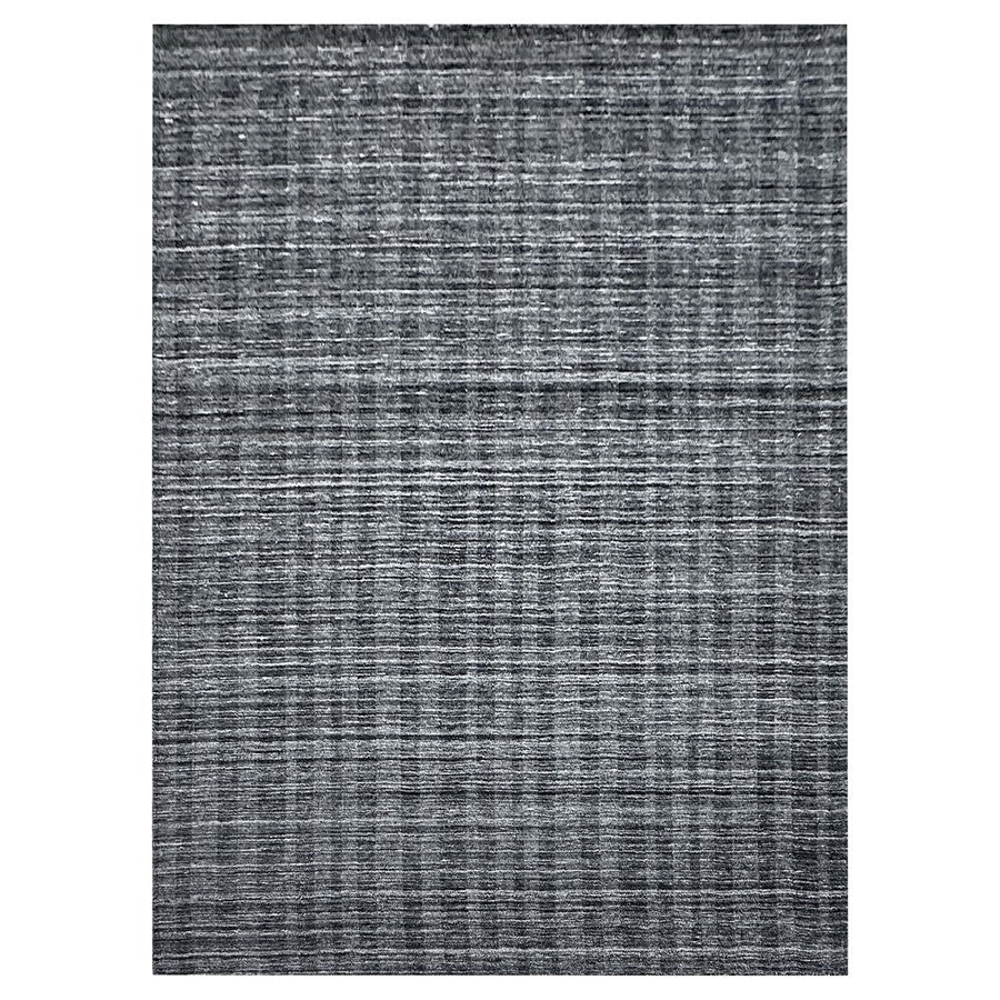 Lavin Rugs N6010 Pari 6'7" x 9'6" Stripe Rug, Charcoal/Dark Grey - N6010-0609