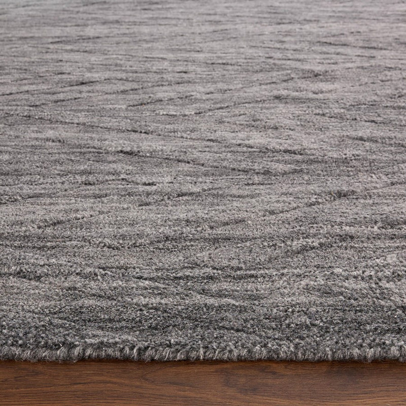 Lavin Rugs N6011 Pari 6'7" x 9'6" Chevron Rug, D.Grey/D.Grey
