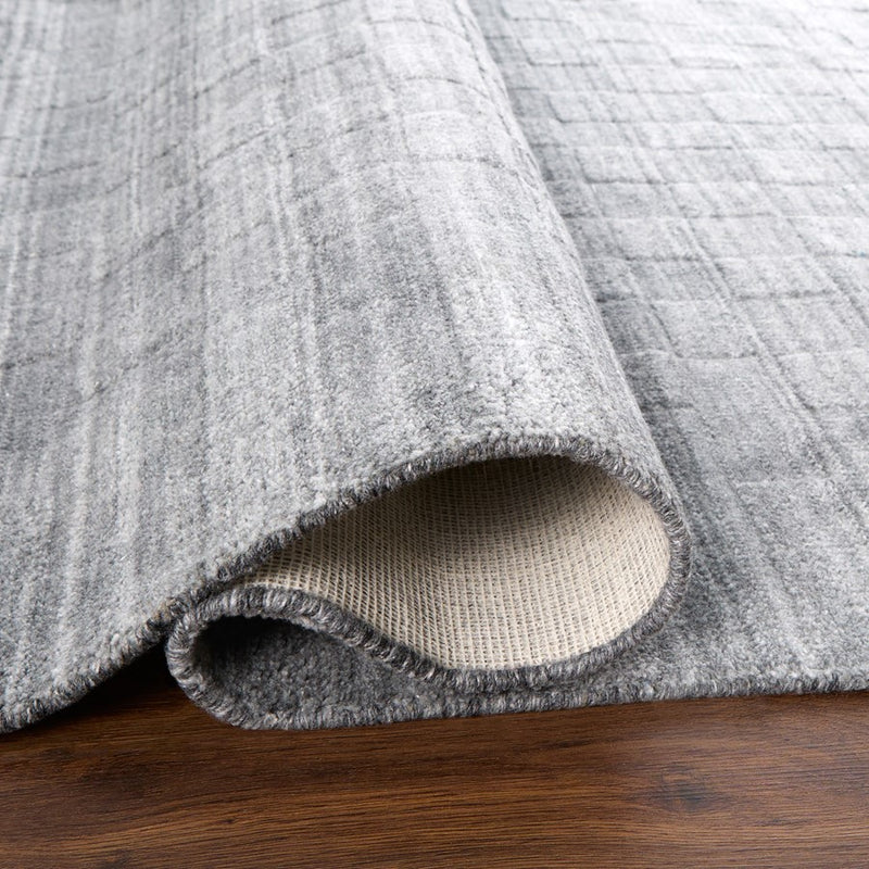 Lavin Rugs N6012 Pari 2' x 3' Checkerboard Rug, L.Grey/L.Grey