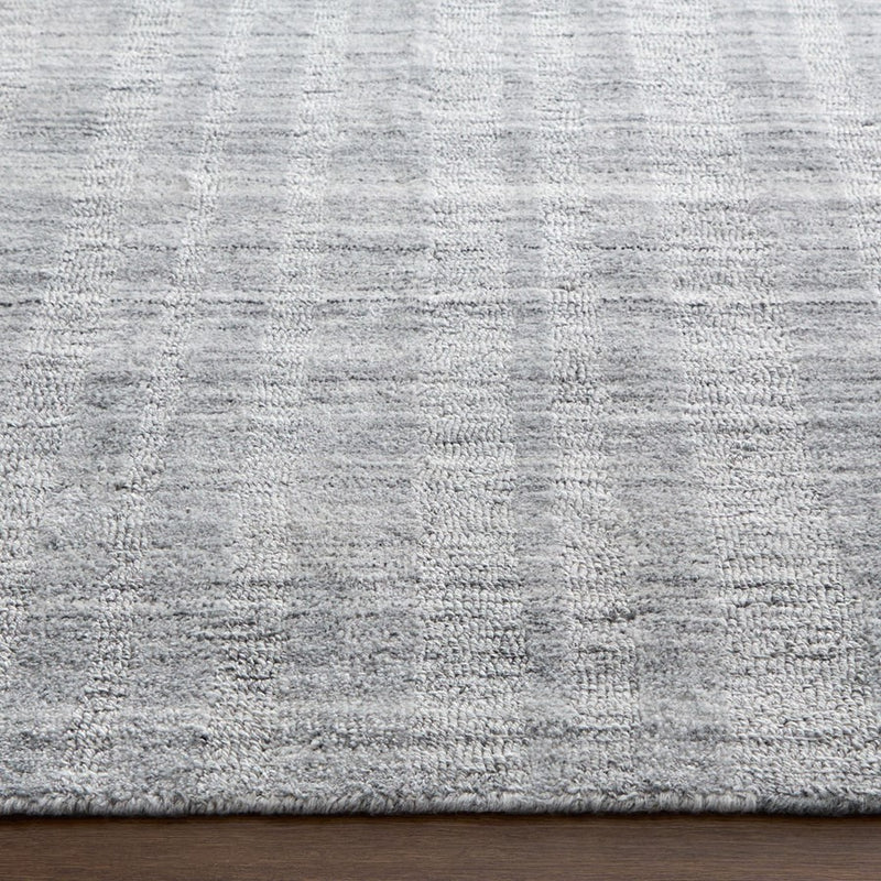 Lavin Rugs N6013 Pari 2' x 3' Stripe Rug, Silver/Silver