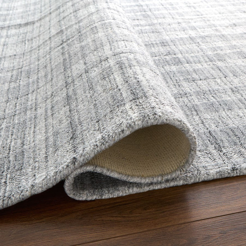 Lavin Rugs N6013 Pari 2' x 3' Stripe Rug, Silver/Silver