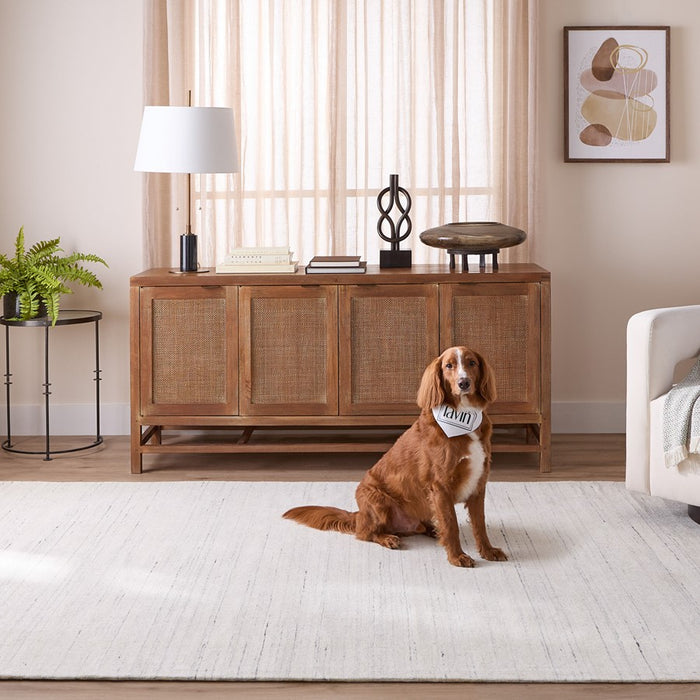 Lavin Rugs N6028 Riya 2' x 3' Linear Rug, Silver/Light Grey