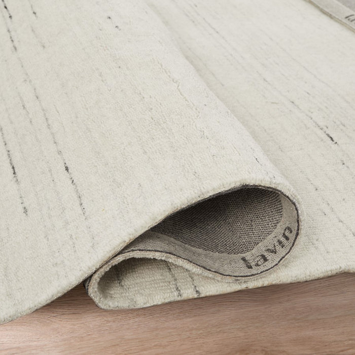 Lavin Rugs N6028 Riya 5'3" x 7'6" Linear Rug, Silver/Light Grey