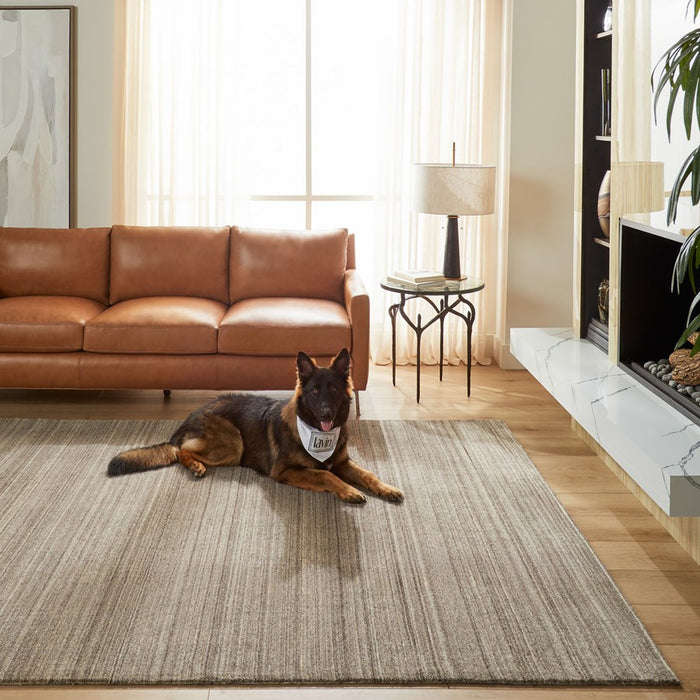 Lavin Rugs N6030 Riya 5'3" x 7'6" Linear Rug, Dark Grey/Dark Grey