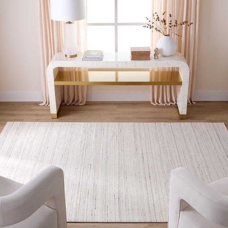 Lavin Rugs N6031 Riya 2' x 3' Linear Rug, Ivory/White/Ivory