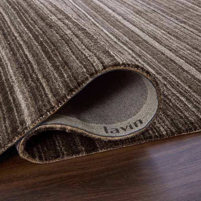 Lavin Rugs N6032 Riya 5'3" x 7'6" Linear Rug, Charcoal/Dark Grey