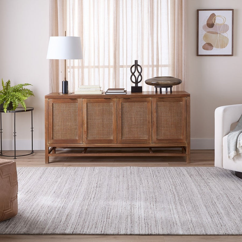Lavin Rugs N6033 Riya 2' x 3' Linear Rug, Grey/Grey