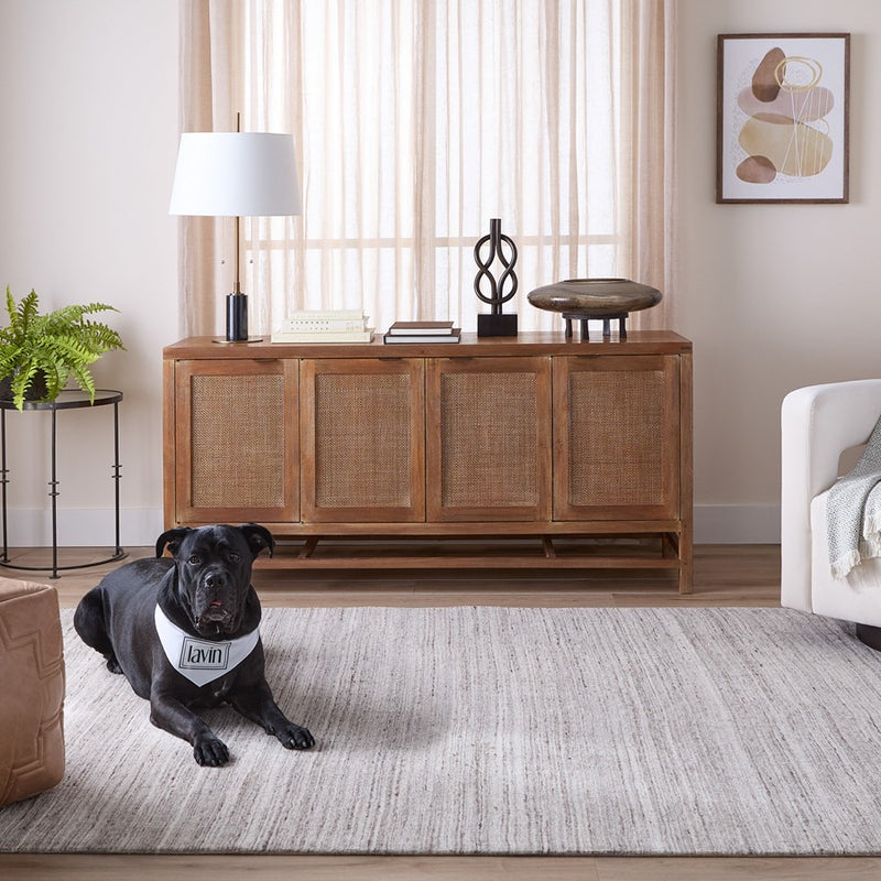 Lavin Rugs N6033 Riya 2' x 3' Linear Rug, Grey/Grey