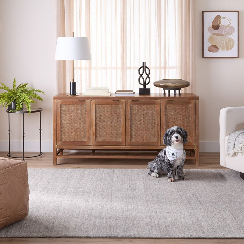 Lavin Rugs N6033 Riya 2' x 3' Linear Rug, Grey/Grey