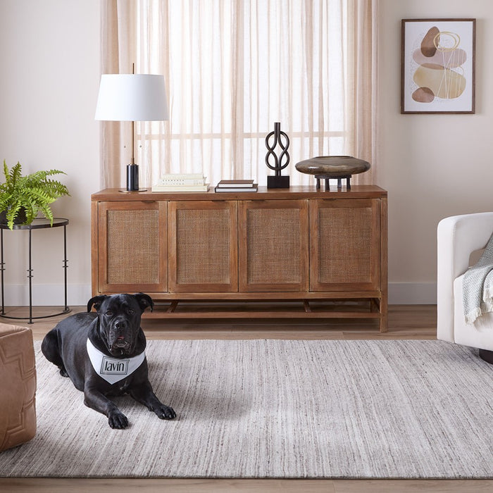 Lavin Rugs N6033 Riya 6'7" x 9'6" Linear Rug, Grey/Grey