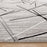 Lavin Rugs R1001 Sesia 7'10" x 10'10" Linear Geo Rug, Grey/Black
