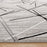 Lavin Rugs R1001 Sesia 9'10" x 13'2" Linear Geo Rug, Grey/Black