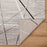 Lavin Rugs R1002 Sesia 2' x 3' Linear Geo Rug, Grey/Black