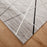 Lavin Rugs R1002 Sesia 5'3" x 7'6" Linear Geo Rug, Grey/Black