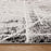 Lavin Rugs R1003 Sesia 2' x 3' Linear Geo Rug, Grey/Black/White