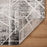 Lavin Rugs R1003 Sesia 2' x 3' Linear Geo Rug, Grey/Black/White