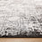 Lavin Rugs R1004 Sesia 2' x 3' Linear Geo Rug, Grey/Black/Grey