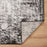 Lavin Rugs R1004 Sesia 5'3" x 7'6" Linear Geo Rug, Grey/Black/Grey