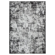 Lavin Rugs R1004 Sesia 7'10"x10'10" Linear Geo Rug, Grey/Black/Grey - R1004-0811
