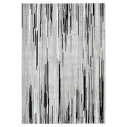 Lavin Rugs R1005 Sesia 6'7" x 9'6" Linear Rug, Grey/Black/Grey - R1005-0609
