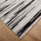 Lavin Rugs R1005 Sesia 7'10" x 10'10" Linear Rug, Grey/Black/Grey