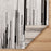 Lavin Rugs R1005 Sesia 7'10" x 10'10" Linear Rug, Grey/Black/Grey