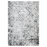 Lavin Rugs R1006 Sesia 2' x 3' Linear Geo Rug, Grey/Black/Grey - R1006-0203