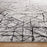 Lavin Rugs R1006 Sesia 2' x 3' Linear Geo Rug, Grey/Black/Grey