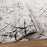 Lavin Rugs R1006 Sesia 2' x 3' Linear Geo Rug, Grey/Black/Grey