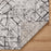 Lavin Rugs R1006 Sesia 2' x 3' Linear Geo Rug, Grey/Black/Grey