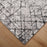 Lavin R1006 Sesia 2'8"x7'10" Linear Geo Runner, Grey/Black/Grey