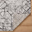 Lavin Rugs R1006 Sesia 9'10"x13'2" Linear Geo Rug, Grey/Black/Grey