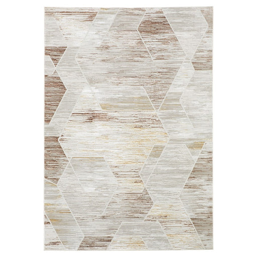 Lavin Rugs R1007 Baltea 2' x 3' Geo Rug, Grey Cream Gold/Earth - R1007-0203