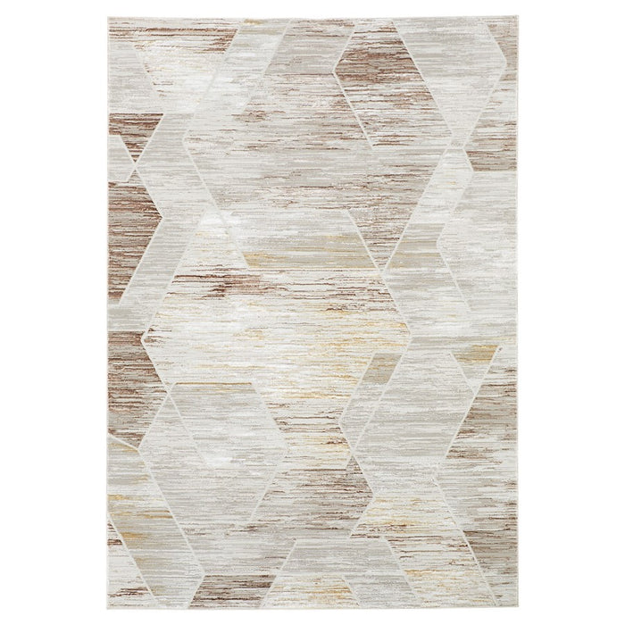 Lavin Rugs R1007 Baltea 2' x 3' Geo Rug, Grey Cream Gold/Earth - R1007-0203
